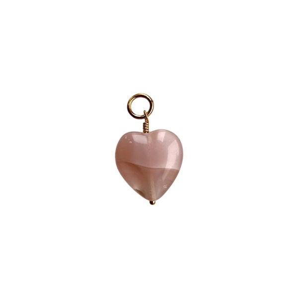 Pico French Grande Heart Pendant - FG Misty Rose